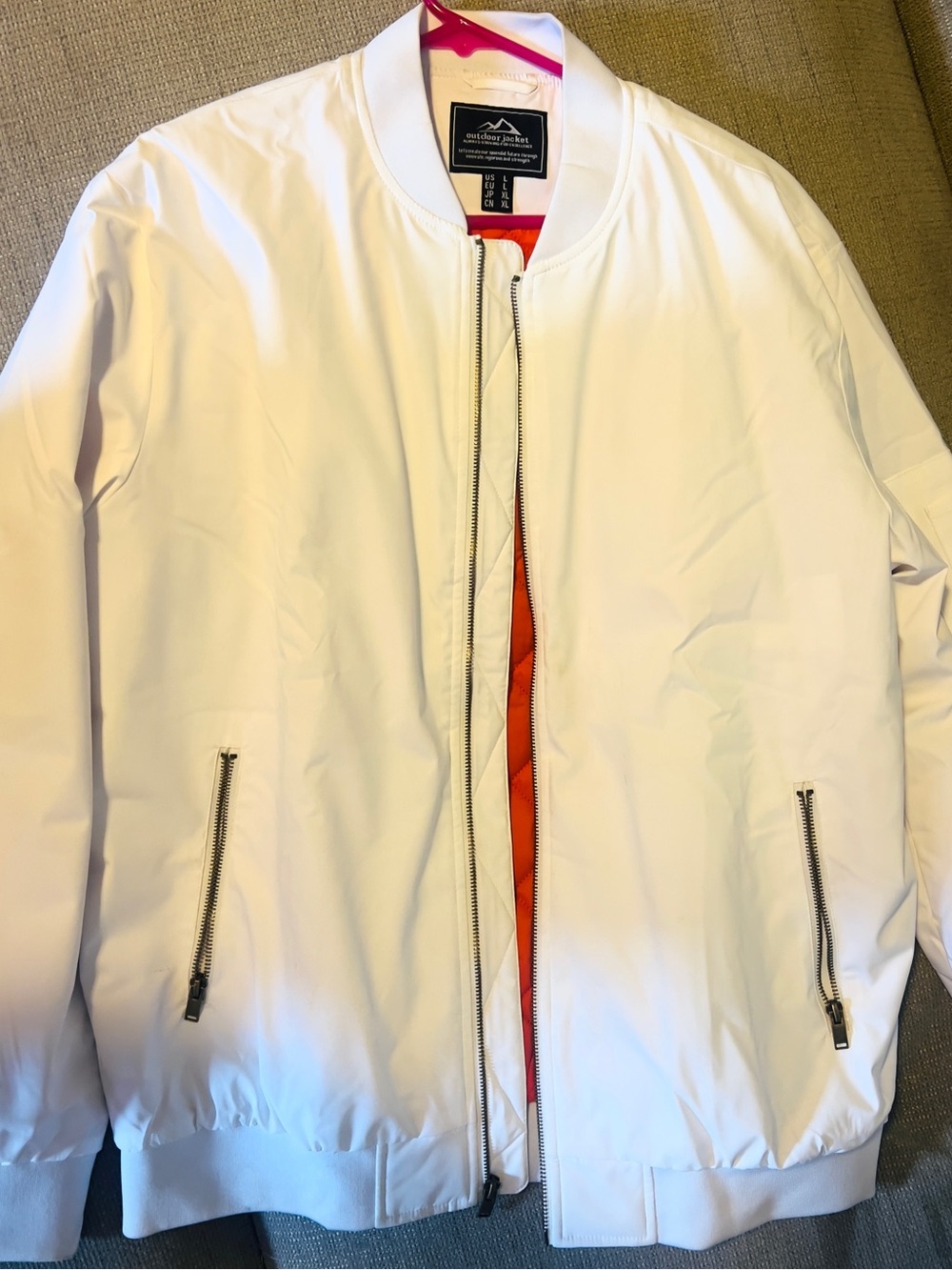 Men's Premium Letterman Bomber Large Jacket Warm Padded Casual Pilot